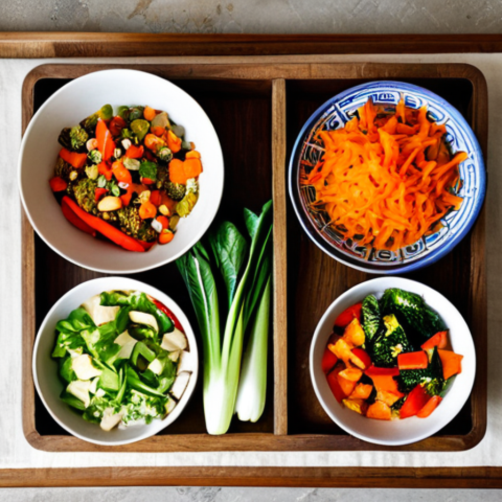 중식 밀키트 가격 비교 - Healthy Chinese Meal Kit Ingredients**
"Overhead shot of fresh, colorful ingredients for a Chinese ...
