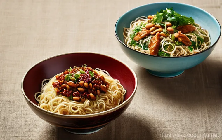 중국 냉면 종류 - **Prompt 2: The Joy of Preparing Cold Noodles**
    "A candid, mid-shot of a person's hands (implied...